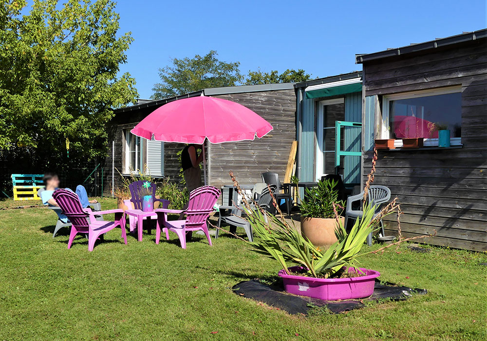 jardin extérieur du FAM à Coulans-sur-Gée